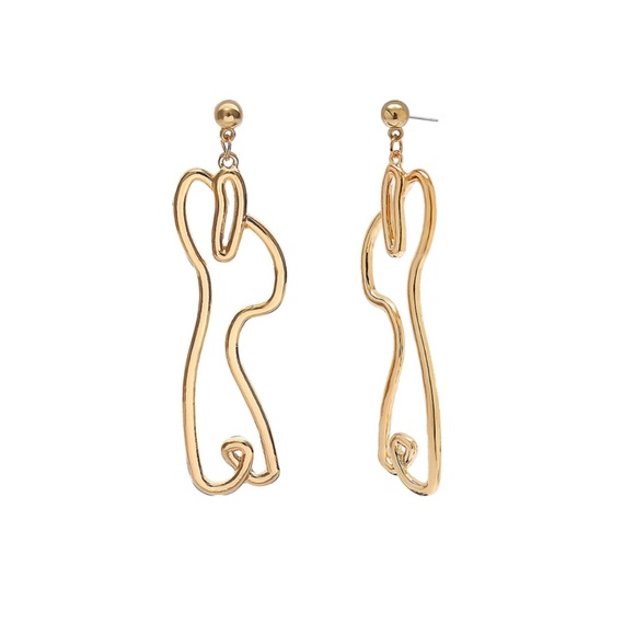 Last Pair ❤️ Dancing Figure Earrings Abstract - Picture 6 of 8